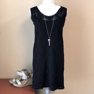 Black Dress with Overlay